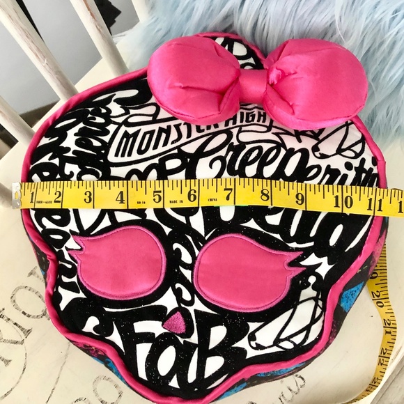 Monster High, 2013, Skullette, Pillow, RARE, Plush, Graffiti, Cuddle Cushion - Picture 7 of 13